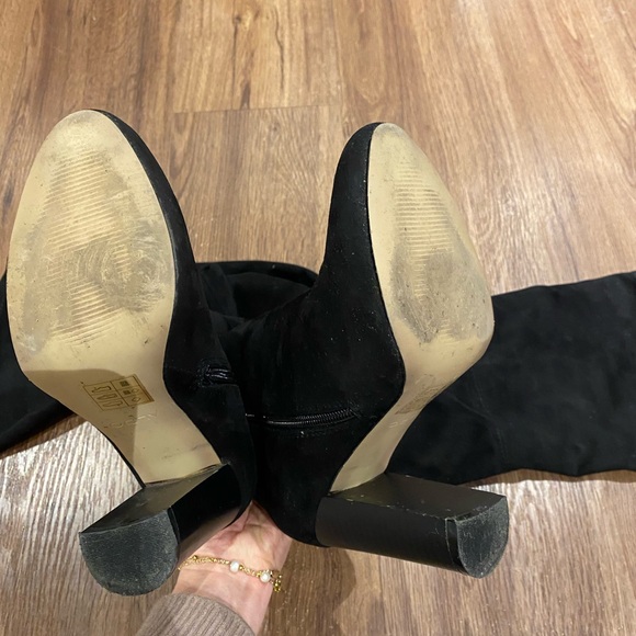Black Over-the-Knee Block Heel Boots (Aldo) - Picture 8 of 8